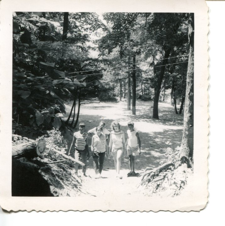 Campers Walking On the Trail